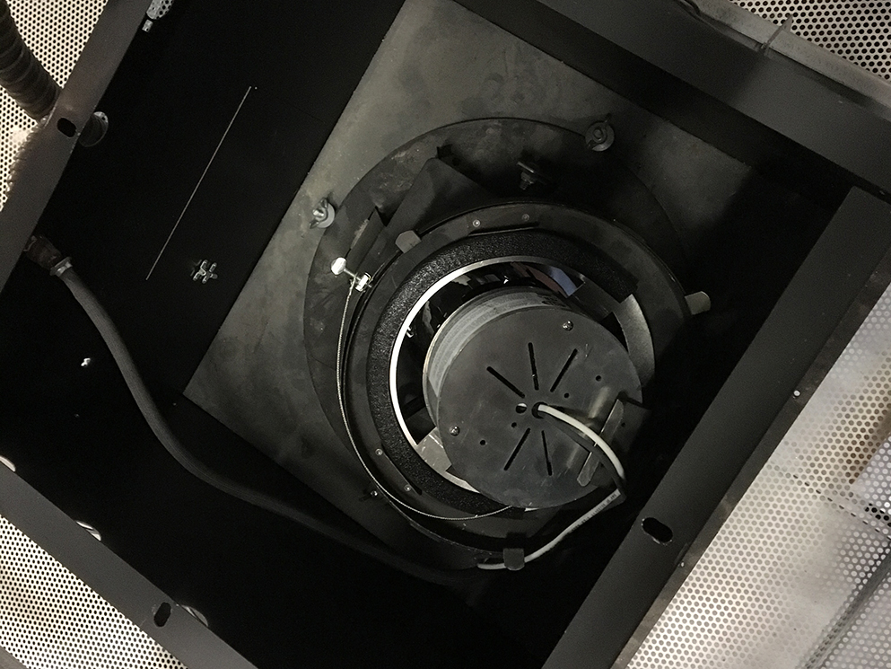 RETRO-Passive units inside recessed PAR cans
