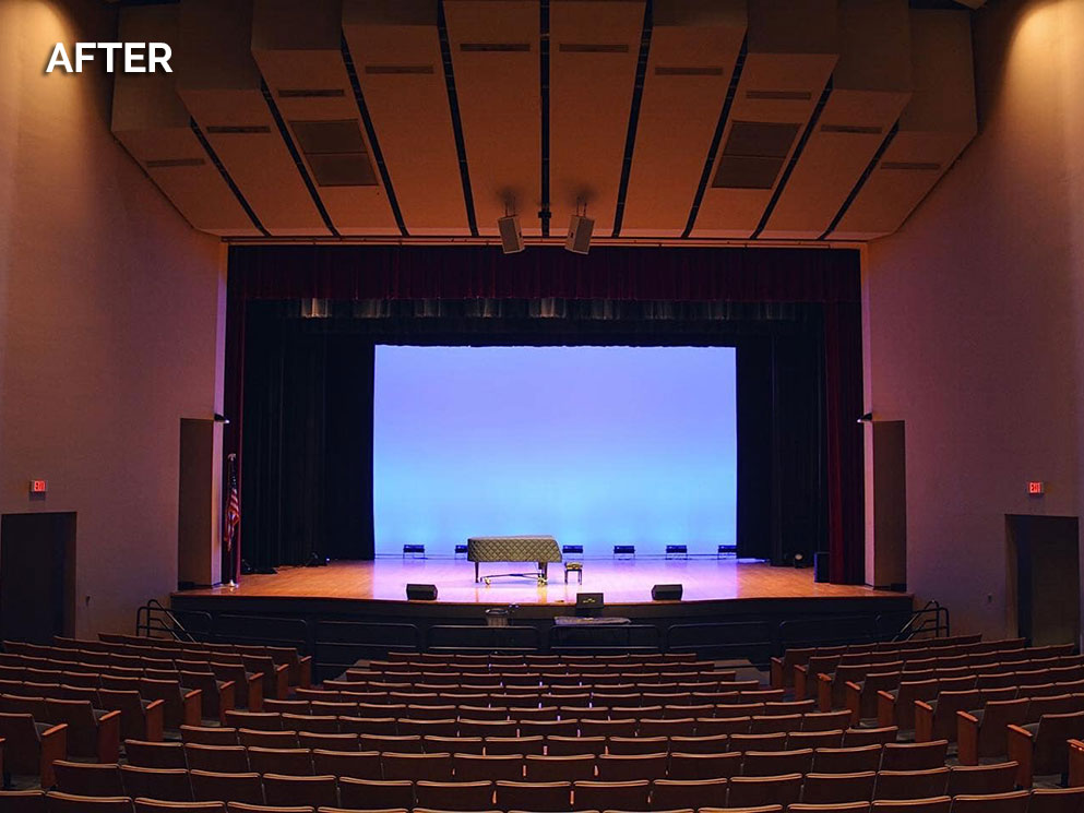 Theater of the Arts UDC RETRO-Fusion houselight retrofit view