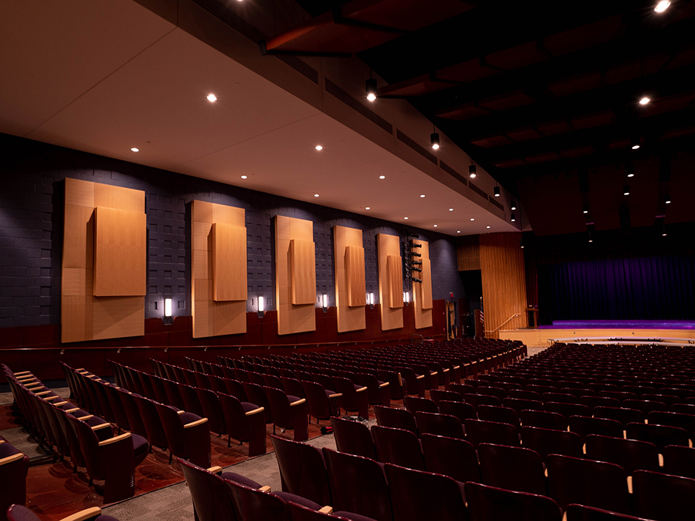 Penn’s Grove Middle School auditorium after RETRO Series installation
