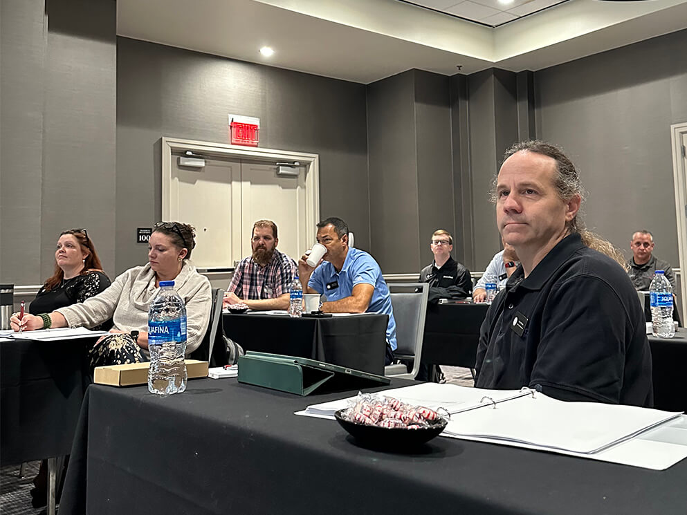 Sales representatives attending a Canto USA training session in Atlanta