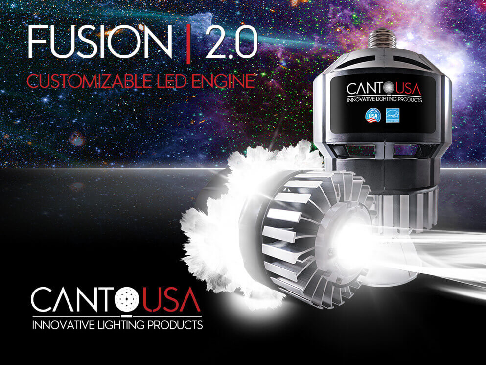 Canto USA RETRO-Fusion 2.0 graphic showing the fixture with a space-themed background