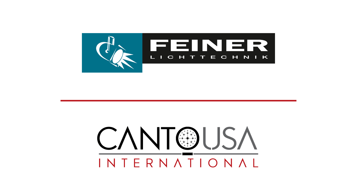 Canto USA International and Feiner Lichttechnik announcement graphic